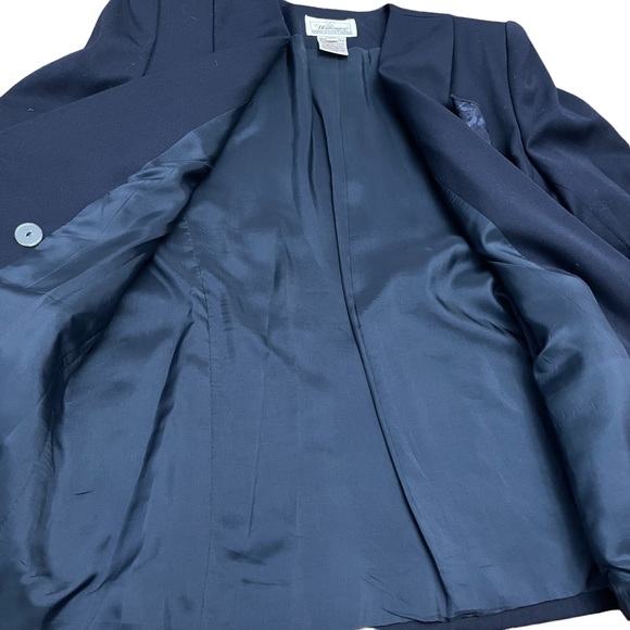 WORTHINGTON -  WOMEN’S PETITE SKIRT SUIT | SZ 10P | NAVY BLUE - Picture 4 of 11